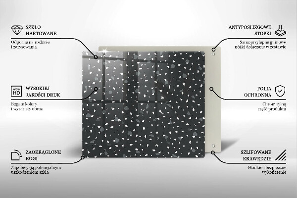 Skydd för induktionsspis unik Dekorativ sten