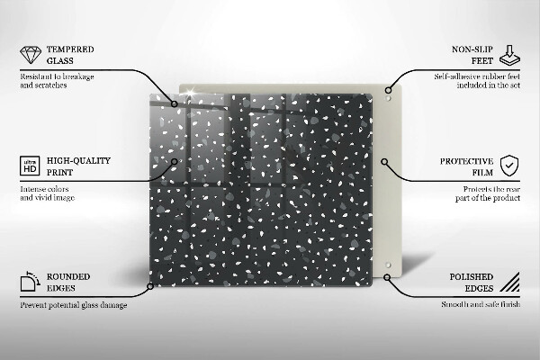 Skydd för induktionsspis unik Dekorativ sten