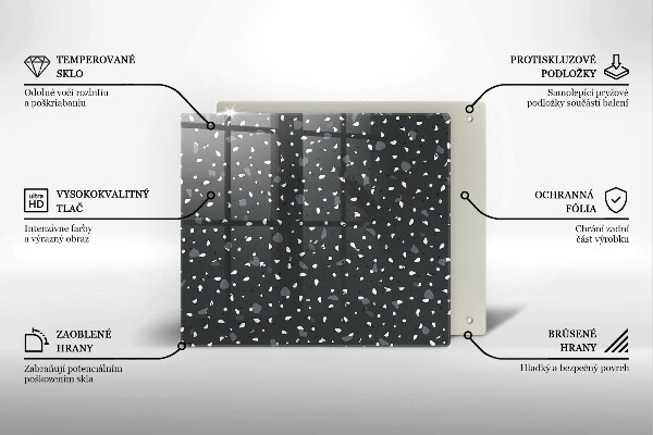 Skydd för induktionsspis unik Dekorativ sten