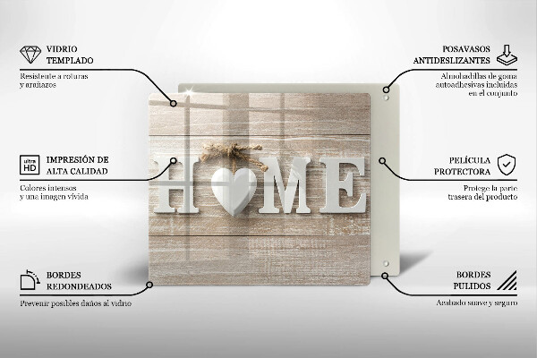 Spisskyddsplatta unik Tavlor och inskriptionen Hem