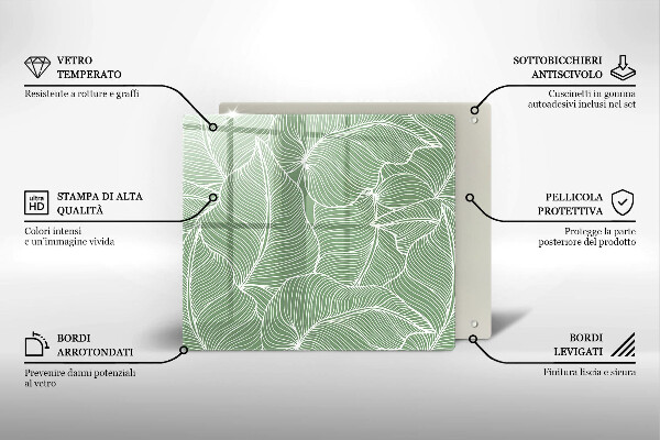Skydd för induktionsspis unik Linjära blad