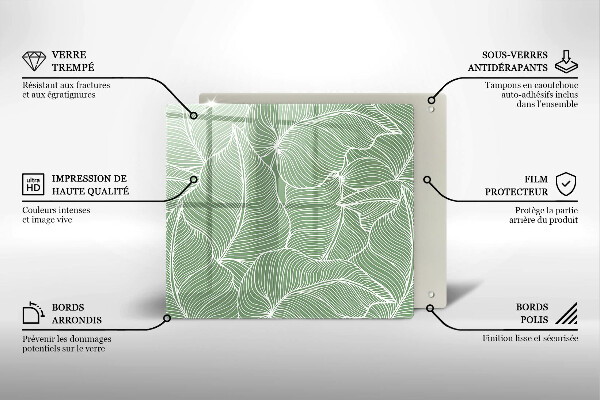 Skydd för induktionsspis unik Linjära blad