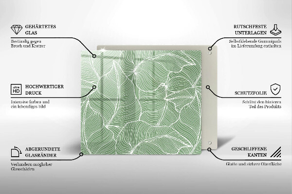 Skydd för induktionsspis unik Linjära blad