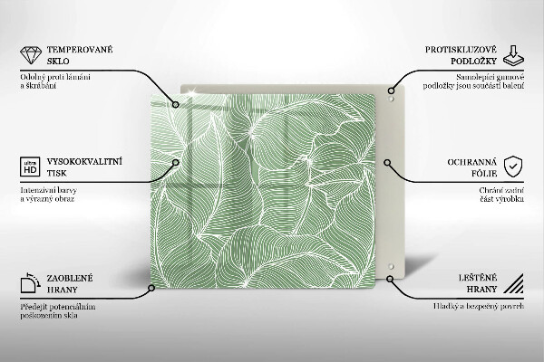 Skydd för induktionsspis unik Linjära blad