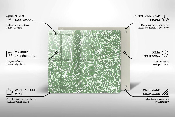 Skydd för induktionsspis unik Linjära blad