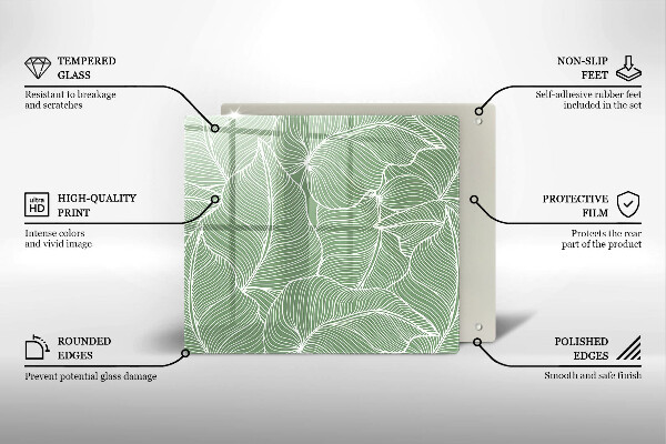 Skydd för induktionsspis unik Linjära blad