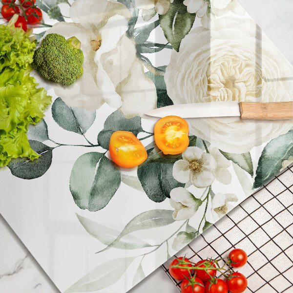 Skydd för induktionsspis unik Akvarell blommor