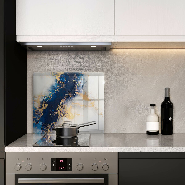 Skydd för induktionsspis unik Abstraktion med blått