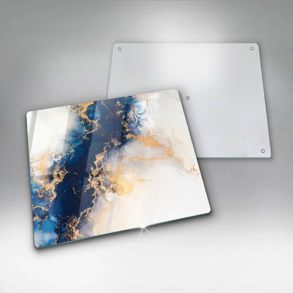 Skydd för induktionsspis unik Abstraktion med blått