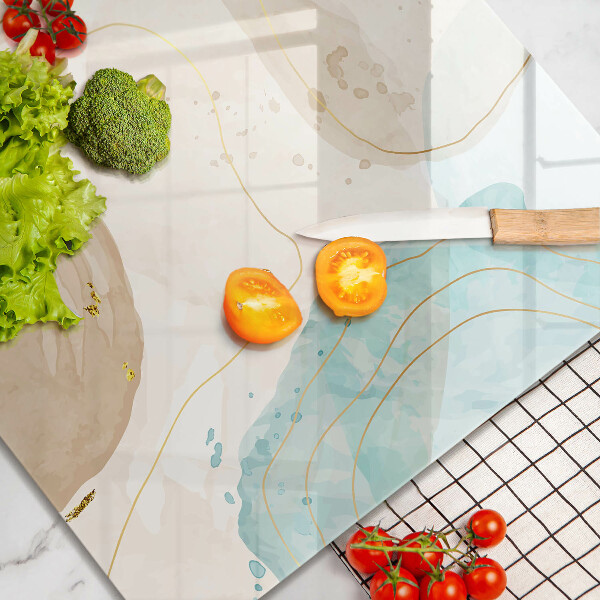 Skydd för induktionsspis unik Ljusa boho-former