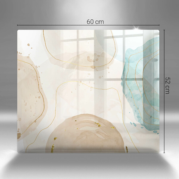 Skydd för induktionsspis unik Ljusa boho-former