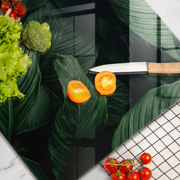 Skydd för induktionsspis unik Mörka löv