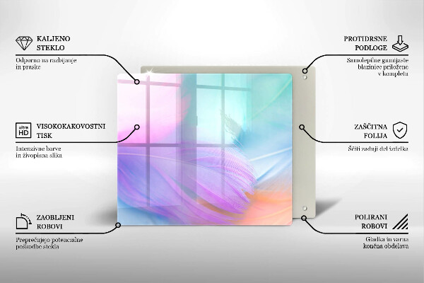 Kokkärlskydd unik Pastellfjädrar