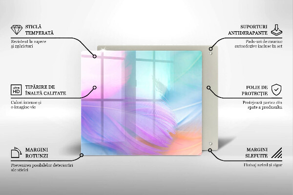 Kokkärlskydd unik Pastellfjädrar