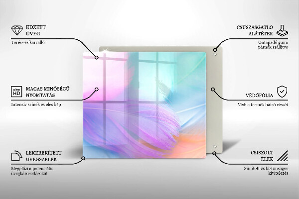 Kokkärlskydd unik Pastellfjädrar