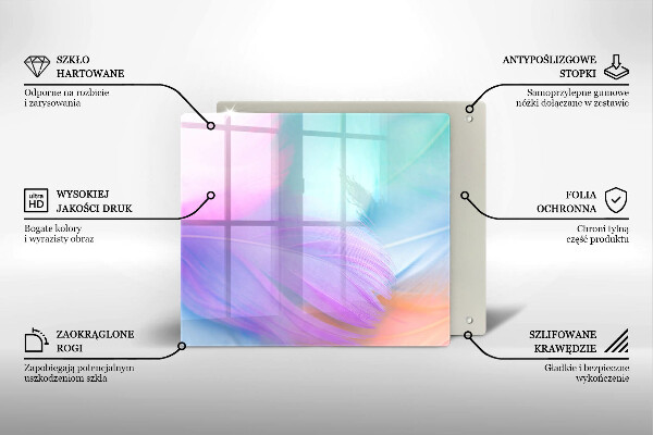 Kokkärlskydd unik Pastellfjädrar