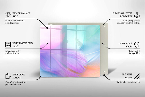 Kokkärlskydd unik Pastellfjädrar