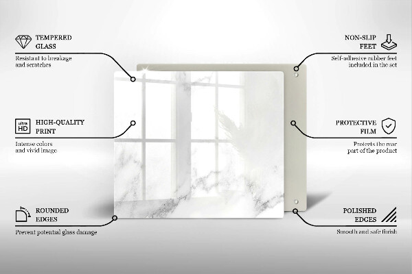 Kokkärlskydd unik Modern marmor