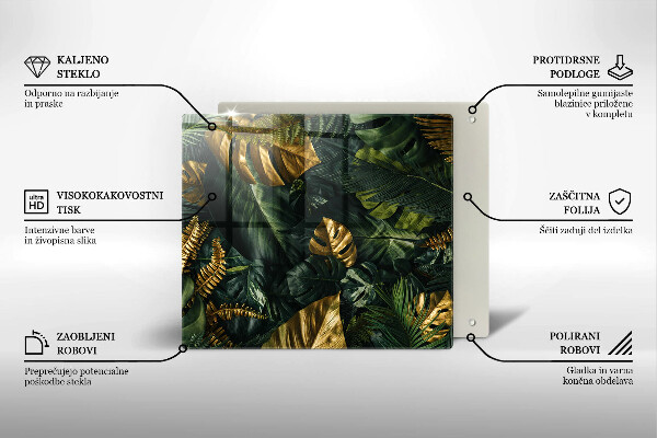 Kokkärlskydd unik Gyllene monstera blad