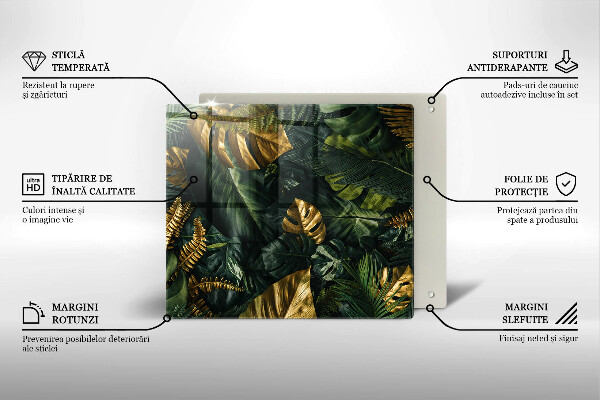 Kokkärlskydd unik Gyllene monstera blad