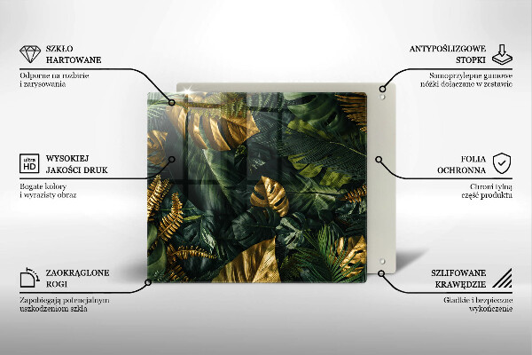 Kokkärlskydd unik Gyllene monstera blad