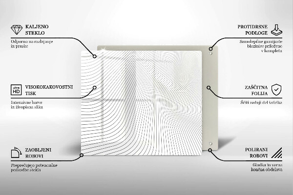 Kokkärlskydd unik Modernt linjemönster