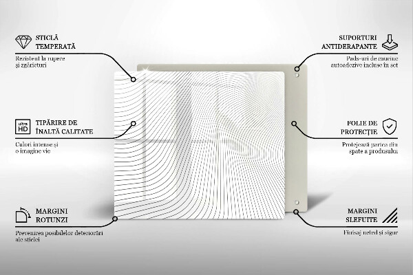 Kokkärlskydd unik Modernt linjemönster