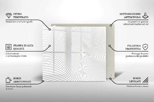 Kokkärlskydd unik Modernt linjemönster