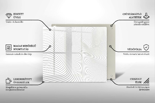 Kokkärlskydd unik Modernt linjemönster