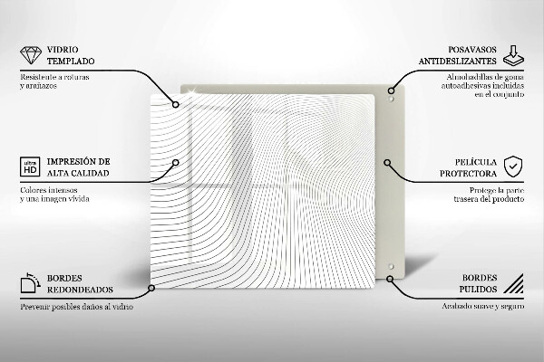 Kokkärlskydd unik Modernt linjemönster
