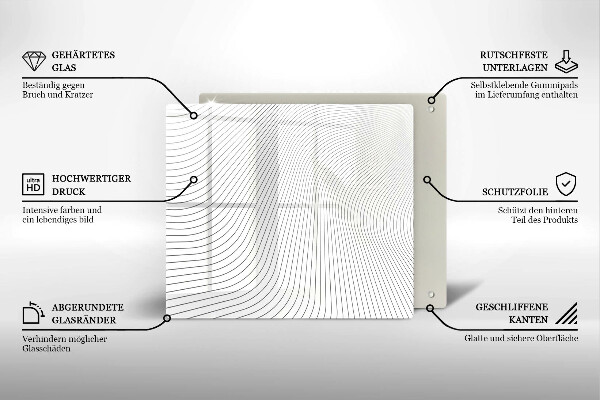 Kokkärlskydd unik Modernt linjemönster