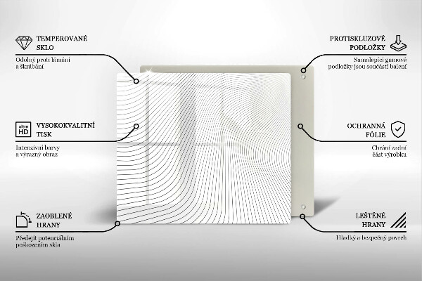 Kokkärlskydd unik Modernt linjemönster
