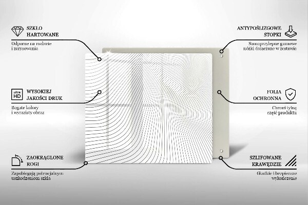 Kokkärlskydd unik Modernt linjemönster