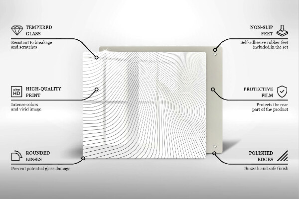 Kokkärlskydd unik Modernt linjemönster