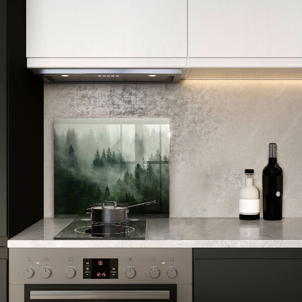 Glashällskydd unik Dimmigt skogslandskap