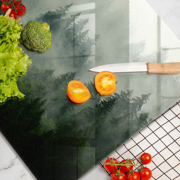 Glashällskydd unik Dimmigt skogslandskap