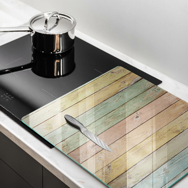 Glashällskydd unik Färgglada vintagebrädor