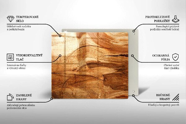 Glashällskydd unik Träskiva textur