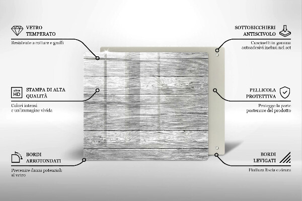 Glashällskydd unik Gamla träskivor