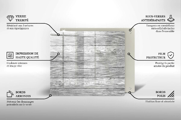 Glashällskydd unik Gamla träskivor