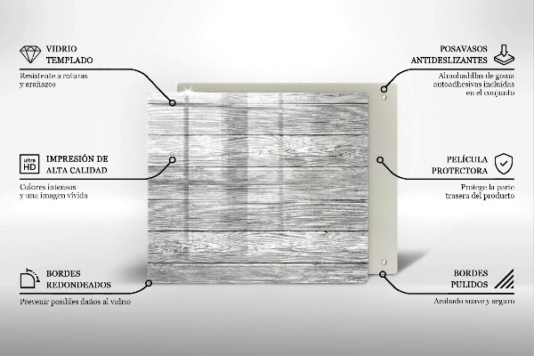 Glashällskydd unik Gamla träskivor