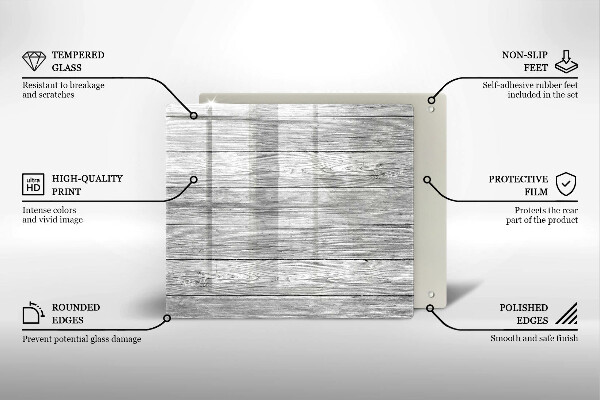 Glashällskydd unik Gamla träskivor