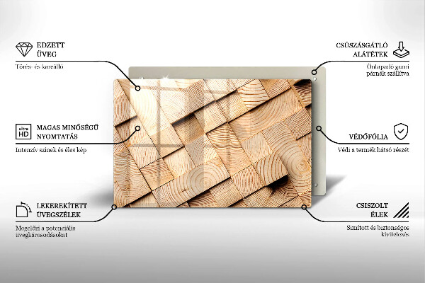 Kokkärlskydd elegant Trärutor