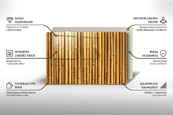 Spisskyddsplatta elegant Natur boho bambu