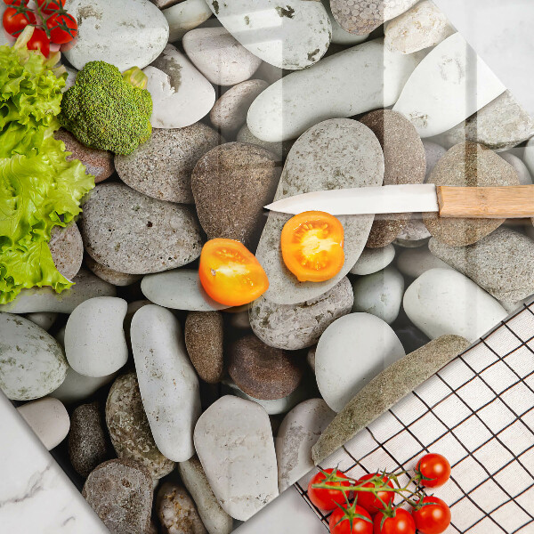 Spisskyddsplatta elegant Små stenar bakgrund