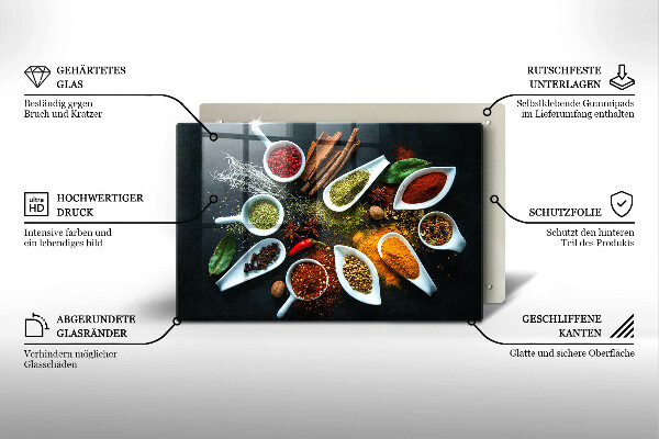 Spisskyddsplatta elegant Kökskryddor