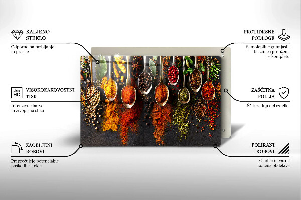 Glashällskydd elegant Skedar med kryddor
