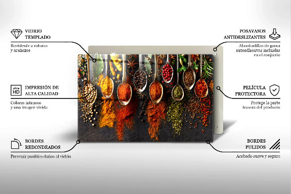 Glashällskydd elegant Skedar med kryddor