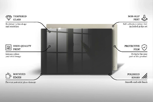 Skydd för induktionsspis elegant Färg grå
