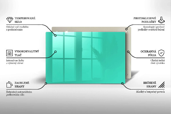 Skydd för induktionsspis elegant Grön färg